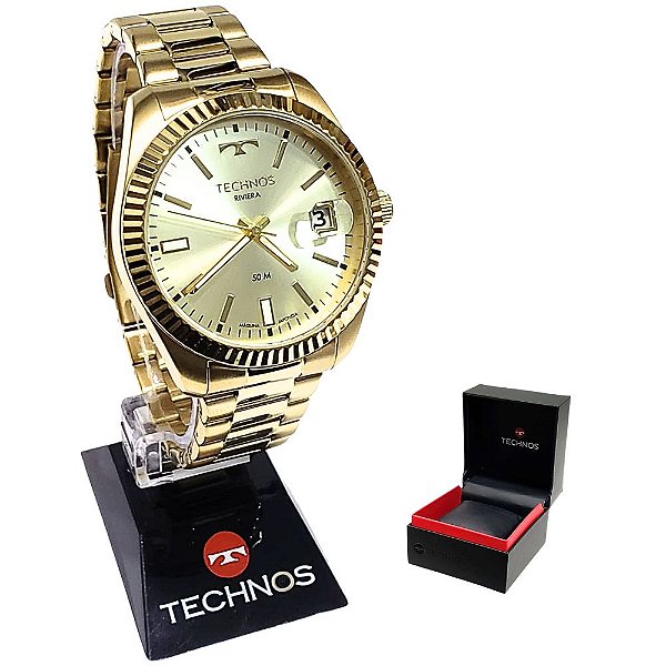 Relógio Technos Masculino Riviera Analógico 2415CHTDY/4X