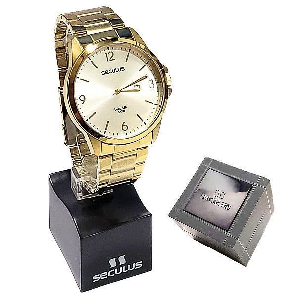 Relógio Seculus Masculino Analógico Long Life 44046GPSVDA2