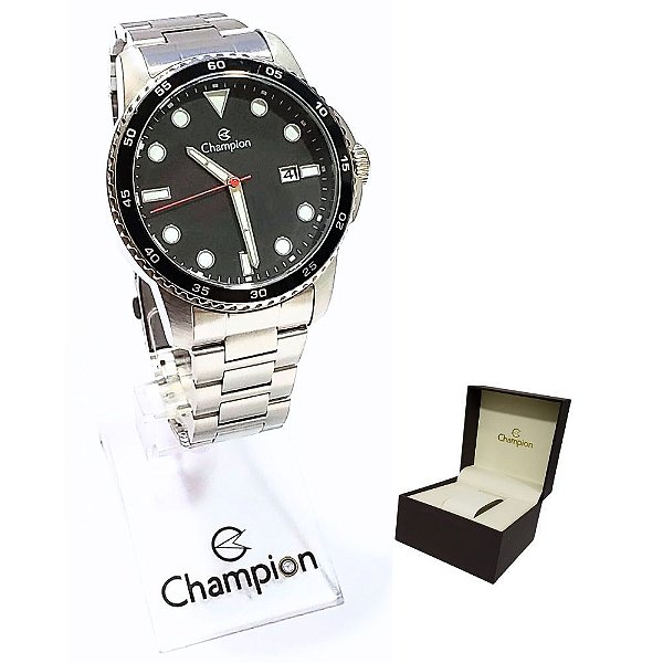 Relógio Champion Masculino Analógico Prateado CA31677T