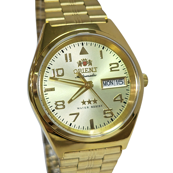 Relógio Orient Automático Masculino Dourado 469GP083NH C2KX