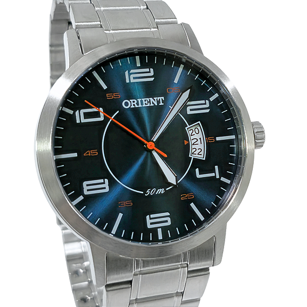 Relógio Orient Analógico Masculino Prateado MBSS1381 D2SX