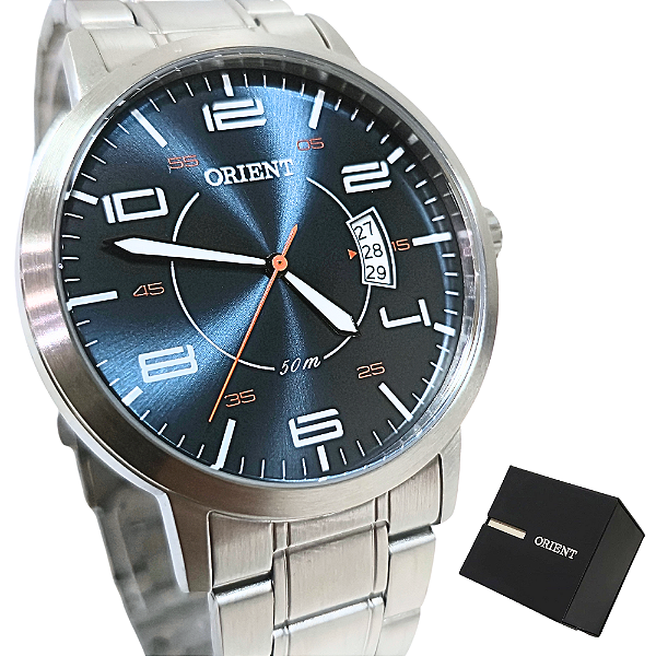 Relógio Orient Masculino Analógico Prateado MBSS1381 D2SX