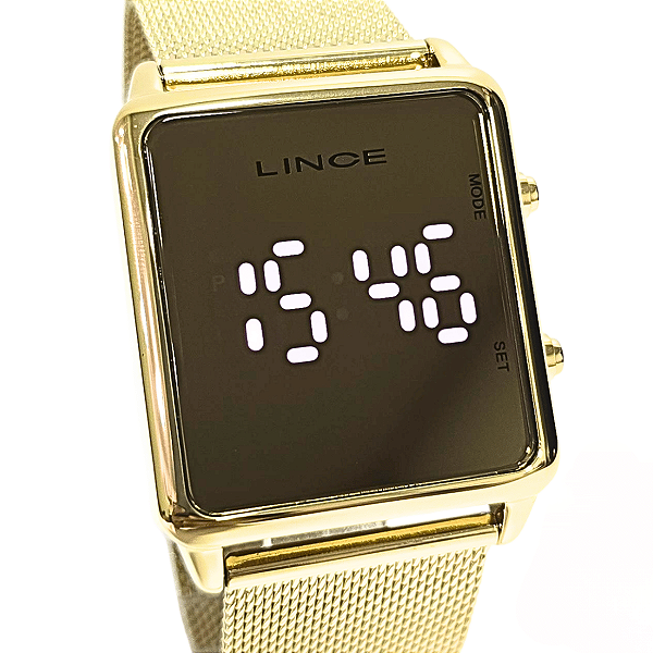 Relógio Lince Feminino Digital Led Espelhado MDG4619L BXKX