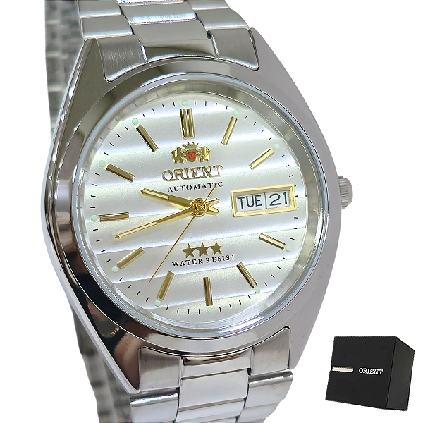 Relógio Orient Automático Masculino Prateado 469WA3NH B1SX