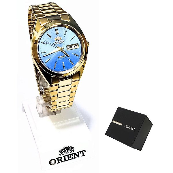 Relógio Orient Masculino Analógico Automático Dourado 469WC2F D1KX