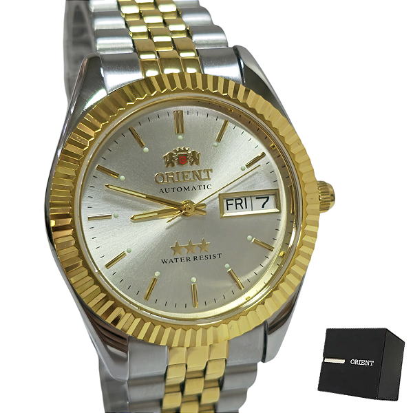 Relógio Orient Automático Masculino Bicolor 469ED1NH S1SK
