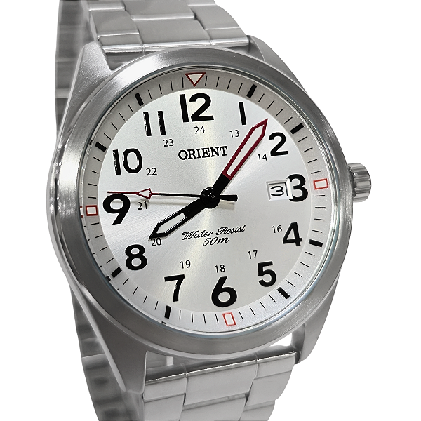 Relógio Orient Analógico Masculino Prateado MBSS1396 S2SX