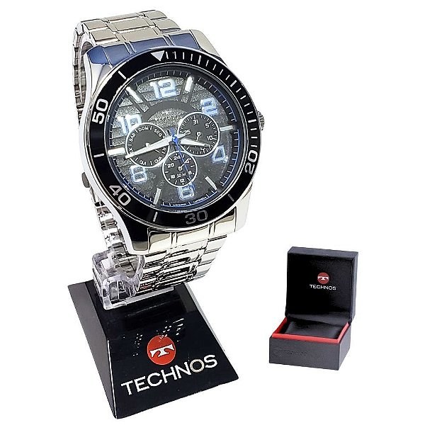 Relógio Technos Masculino Analógico Racer Prateado 6P29AKZ/1P