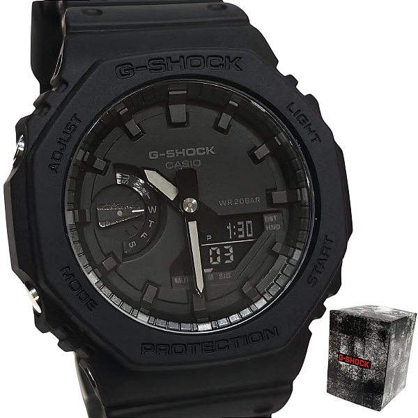 Relógio Casio G-Shock Carbon Core Guard Masculino GA-2100-1A1DR