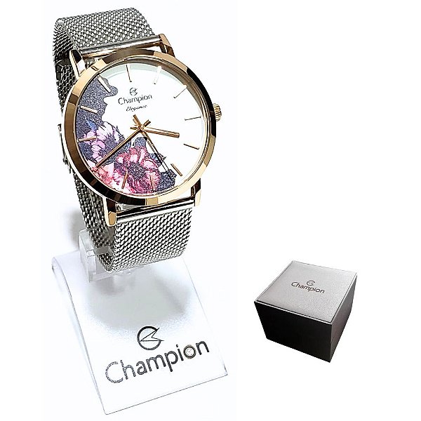 Relógio Champion Feminino Analógico Elegance Prateado CN20739Z