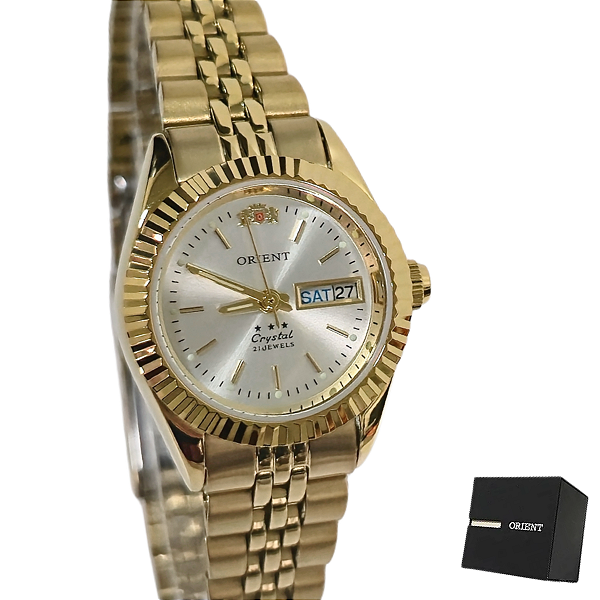 Relógio Orient Automático Feminino Dourado 559EB1NH B1KX