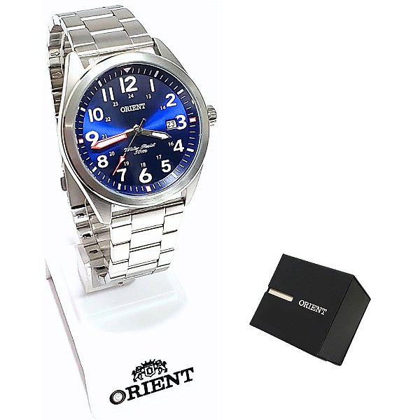 Relógio Orient Masculino Analógico Prateado MBSS1396 D2SX