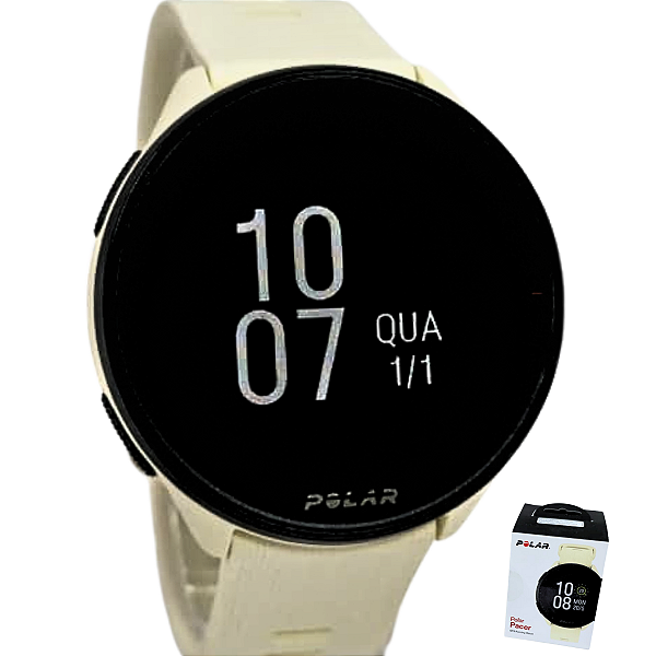 Relógio Polar Pacer Unissex Esportivo Branco GPS 900102175