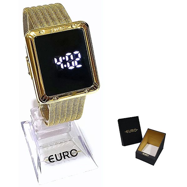 Relógio Euro Feminino Fashion Fit Led Digital EUBJ3937AA/4F