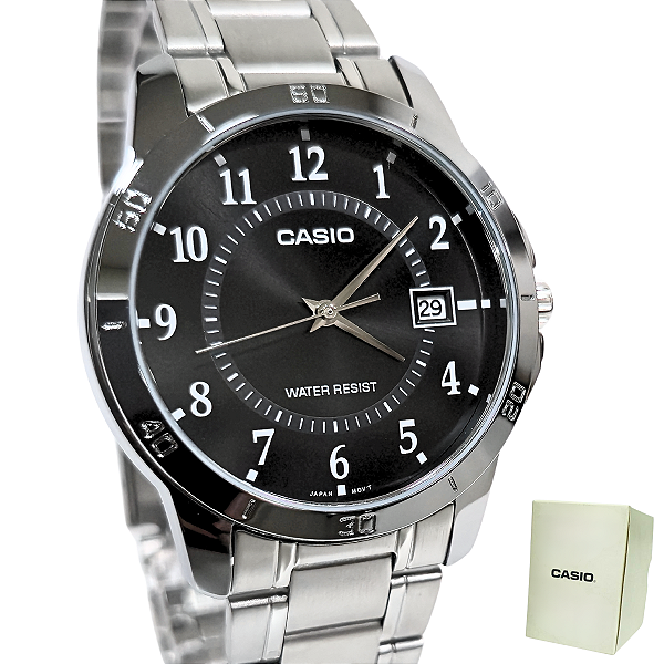 Relógio Casio Analógico Masculino Prateado MTP-V004D-1BUDF