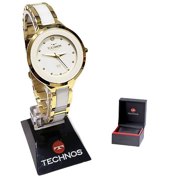 Relógio Technos Feminino Analógico Ceramic Dourado 2035LYW/4B