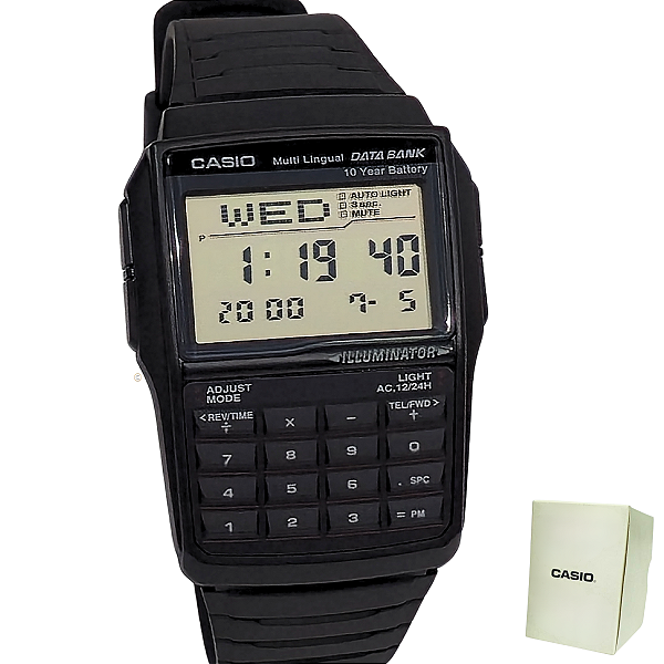 Relógio Casio Digital Calculadora Masculino DBC-32-1ADF