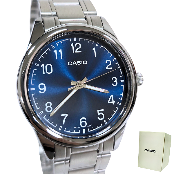 Relógio Casio Analógico Masculino Prateado MTP-V005D-2B4UDF