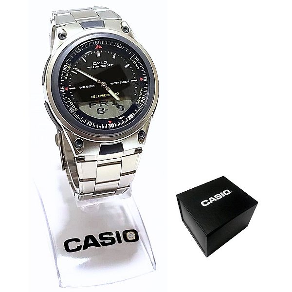 Relógio Casio Masculino Anadigi Esportivo AW-80D-1AVDF