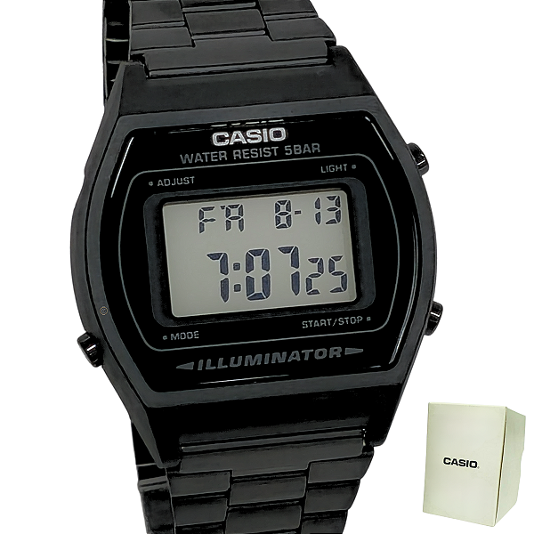 Relógio Casio Digital Vintage Unissex Preto B640WB-1ADF