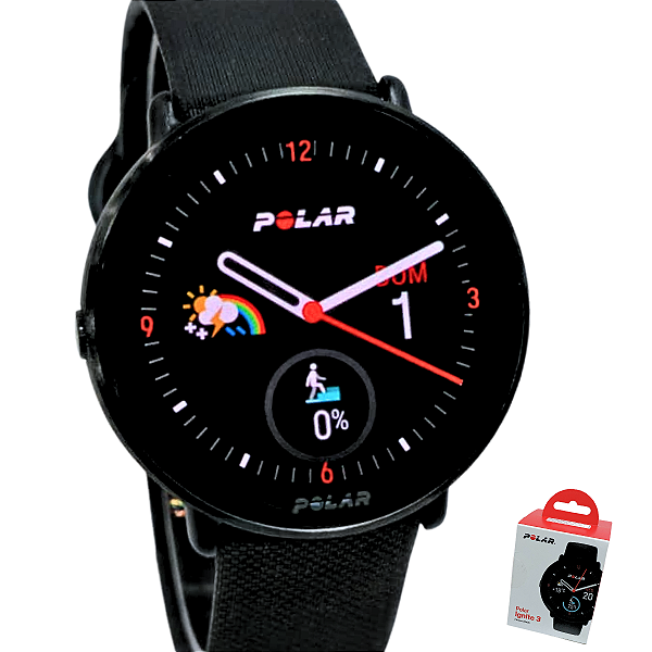 Relógio Polar Unissex Ignite 3 Fitness Preto 900106234