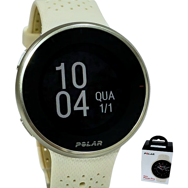 Relógio Polar Pacer Pro Unissex Fitness Gold GPS 900108611