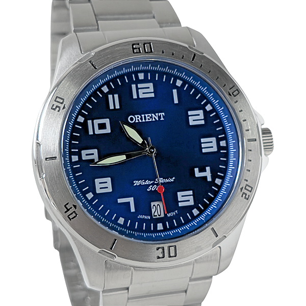 Relógio Orient Analógico Masculino Prateado MBSS1155A D2SX