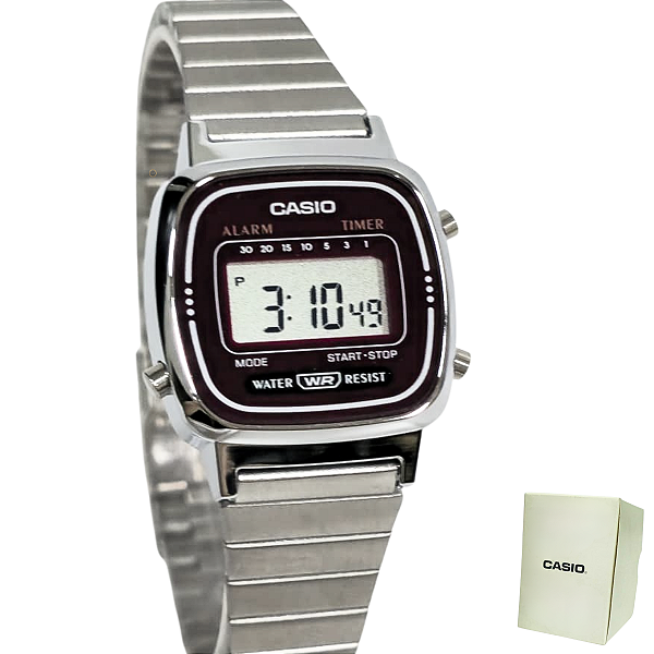Relógio Casio Feminino Digital Vintage Fashion LA670WA-4DF