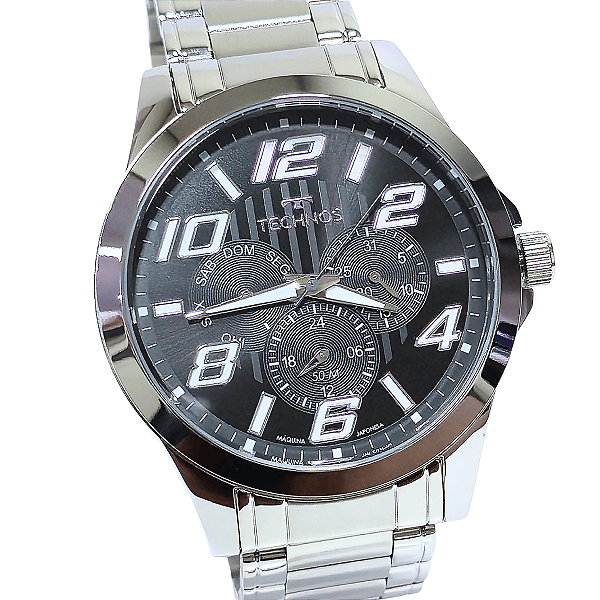 Relógio Technos Masculino Analógico Prateado 6P29AFTS/1P