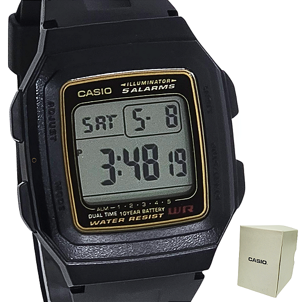 Relógio Casio Digital Standard Masculino F-201WA-9ADF