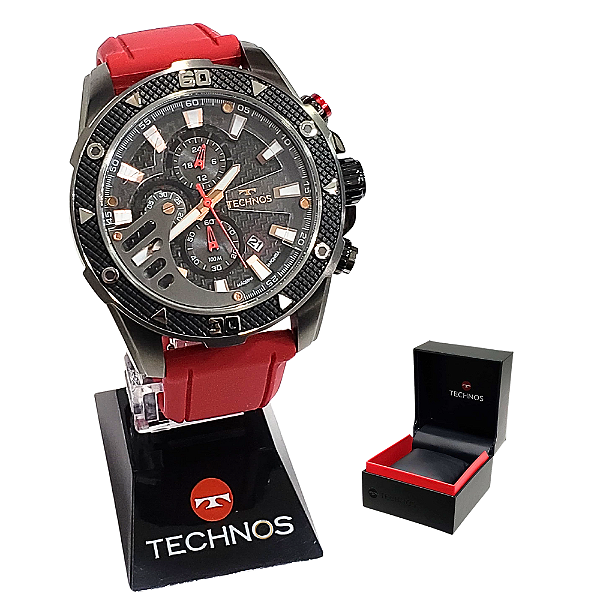 Relógio Technos Masculino Analógico TS Carbon JS15FS/2P