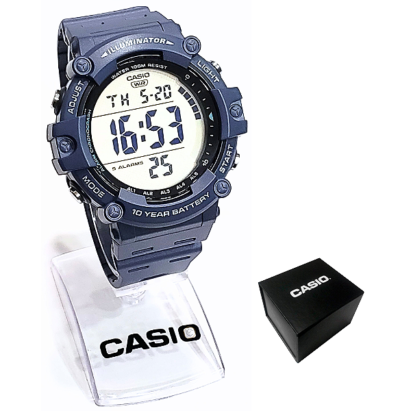 Relógio Casio Masculino Digital Standard Azul AE-1500WH-2AVDF