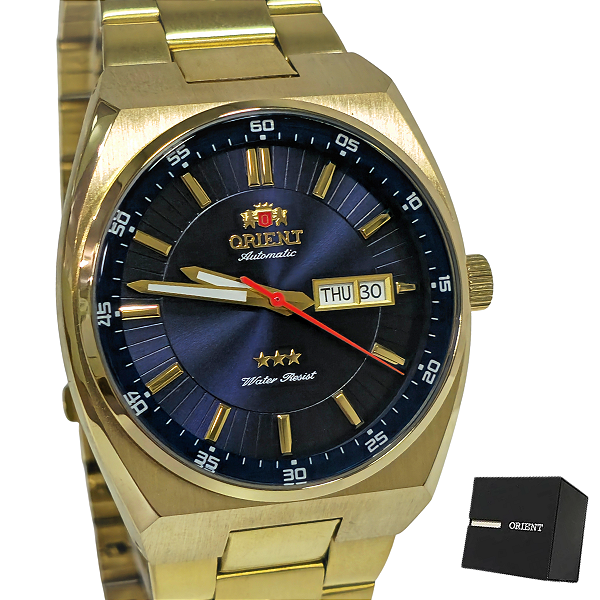 Relógio Orient Automático Masculino Dourado 469GP087NH D1KX
