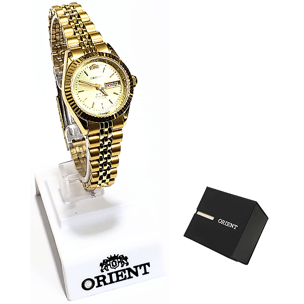 Relógio Orient Feminino Automático Analógico Dourado 559EB1NH C1KX