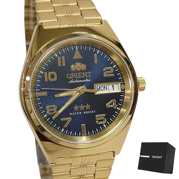 Relógio Orient Masculino Automático Dourado 469GP083NH D2KX