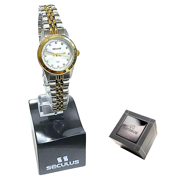 Relógio Seculus Feminino Analógico Bicolor 44052LPSVBA2