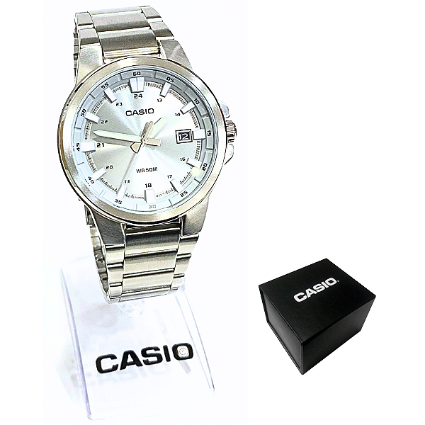Relógio Casio Masculino Analógico Prateado MTP-E173D-7AVDF