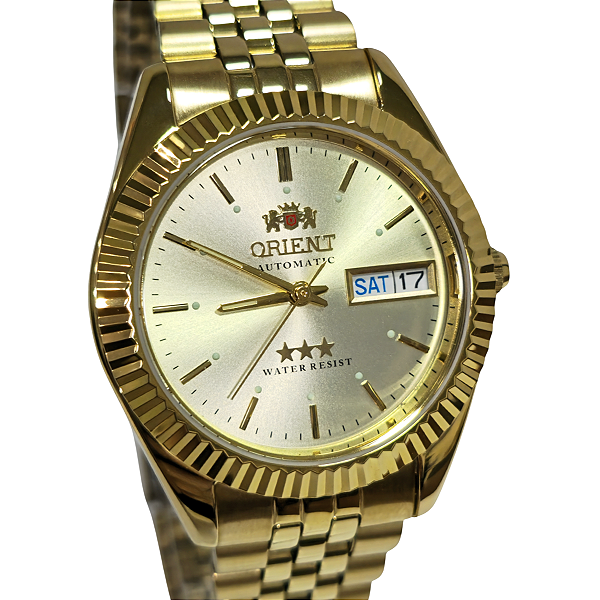 Relógio Orient Automático Masculino Dourado 469EC7NH C1KX