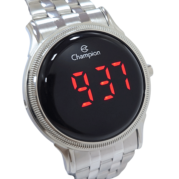 Relógio Champion Feminino Digital Led Prateado CH40204T