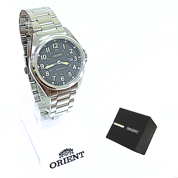 Relógio Orient Masculino Analógico Solartech Prateado MBSS1492 P2SX
