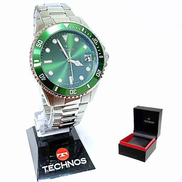 Relógio Technos Masculino Analógico Acqua Prateado 2415DY/1V