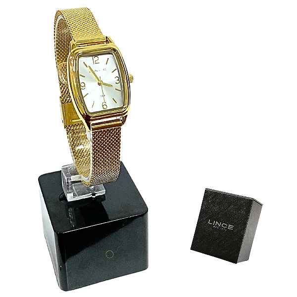 Relógio Lince Feminino Analógico Dourado Clássico LQG4675L S2KX
