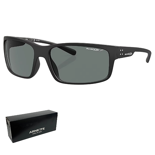 Óculos de Sol Arnette Masculino Preto Fastball 2.0  AN4242 01/81 62