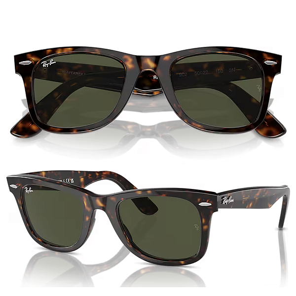 Óculos De Sol Ray Ban Wayfarer Classic Tartaruga Tamanho 54