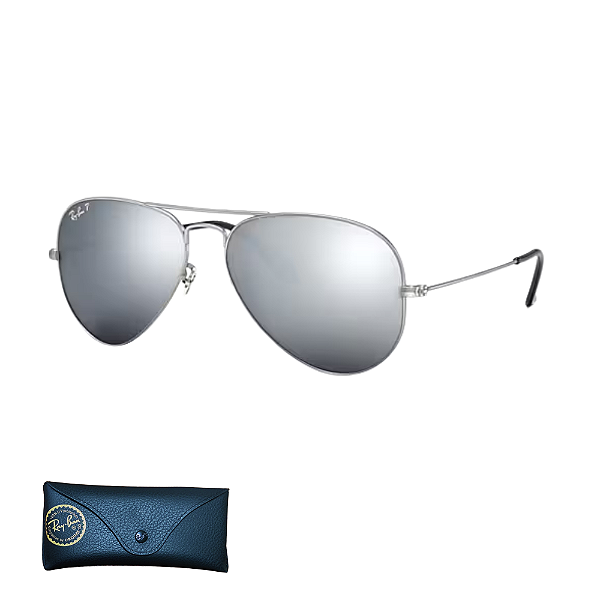 Óculos De Sol Ray Ban Aviator Mirror RB3025 Tamanho 58