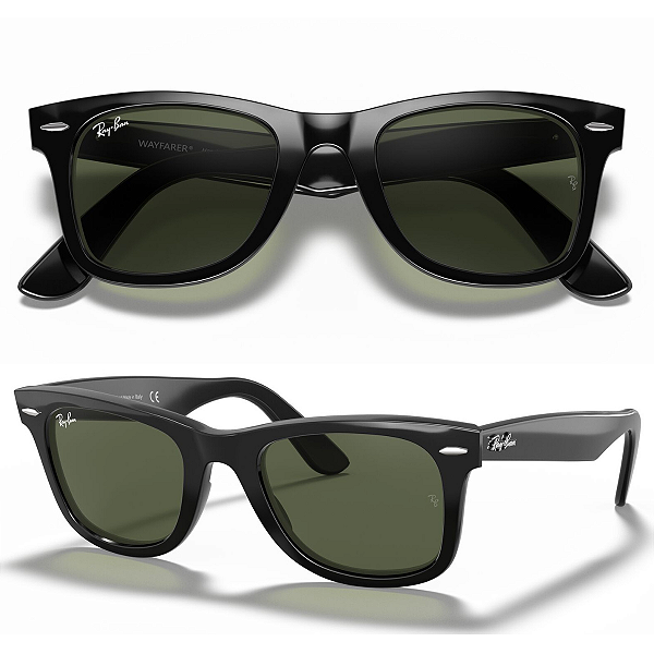 Óculos De Sol Ray Ban Wayfarer Classic Tamanho 50