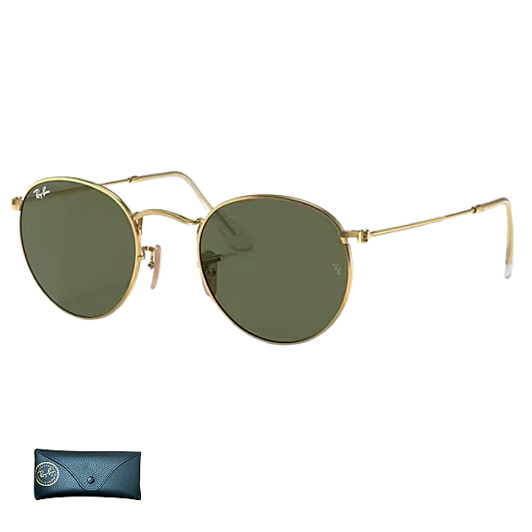 Óculos De Sol Ray Ban Round Flat Lenses RB3447N Tamanho 53