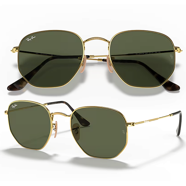 Óculos De Sol Ray Ban Hexagonal Flat Lenses RB3548NL Tamanho 54