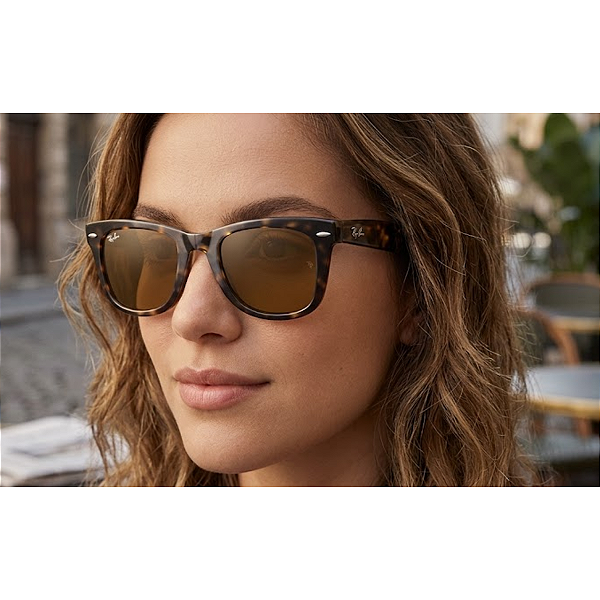 Óculos De Sol Ray Ban Wayfarer Folding Classic Dobrável RB4105