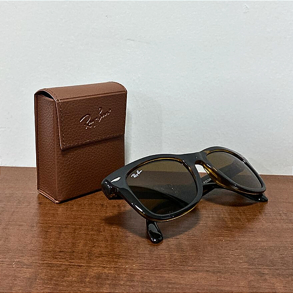 Óculos De Sol Ray Ban Wayfarer Folding Classic Dobrável RB4105
